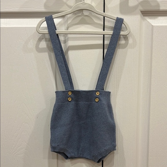 Feltman Brothers Knit Suspender Romper - Picture 1 of 5